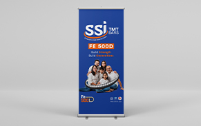 SSI TMT_SRI DURGA TMT_Standee Banner_rollup standee_standy flex price